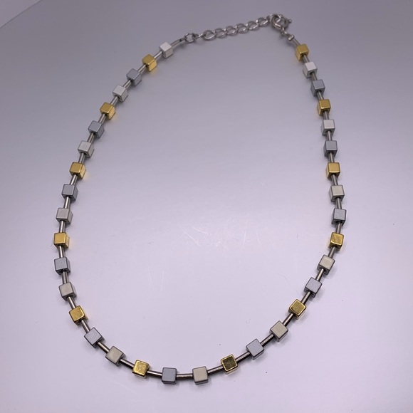 SALE! 3for$15 Cube Beaded Necklace (16-17.5”) & Bracelet (7-8”) Set - Picture 2 of 6